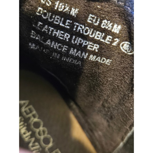 Aerosoles Snitch & Turn Zip Up Ankle Boots 10.5 Double Trouble 2 Brown Leather - Picture 9 of 9